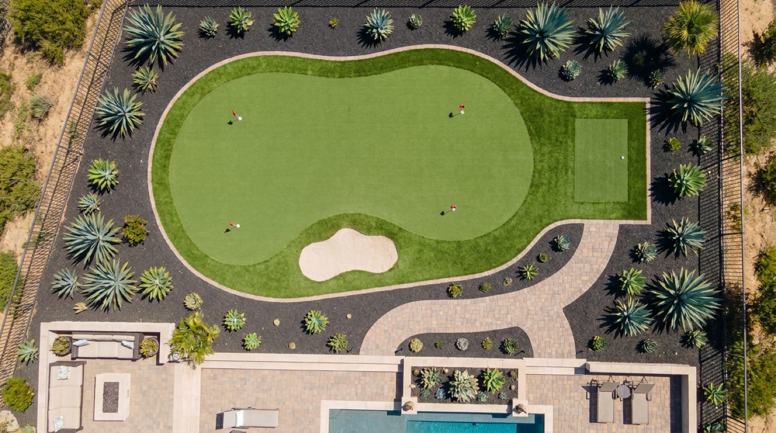 The Private Short-Game Complex — Putting Greens Built Like Real Golf — San Diego Landscape Remodeling