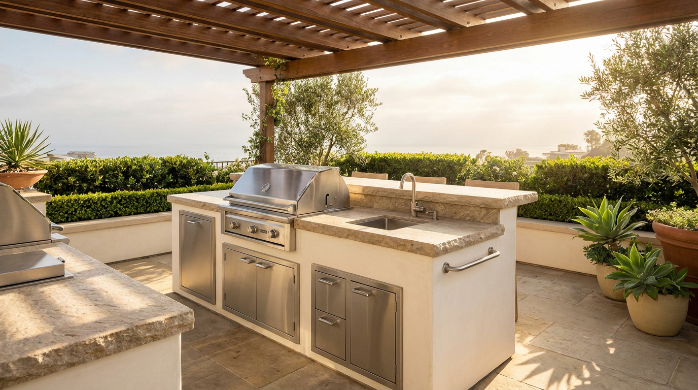 Outdoor Kitchens in Del Mar: Right-Sizing for the Village Lot — San Diego Landscape Remodeling