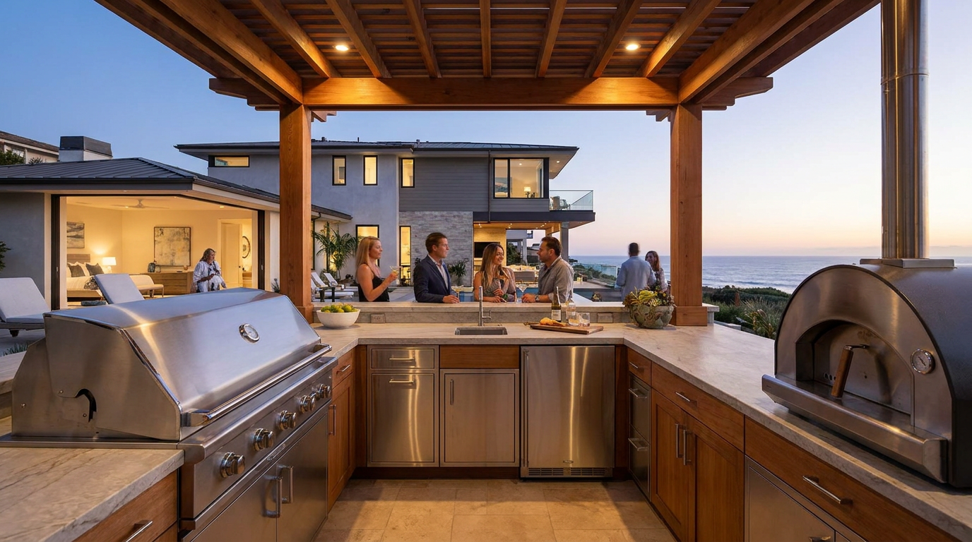 Outdoor Kitchen Design in La Jolla — Marine-Grade Builds for Coastal Estates — San Diego Landscape Remodeling