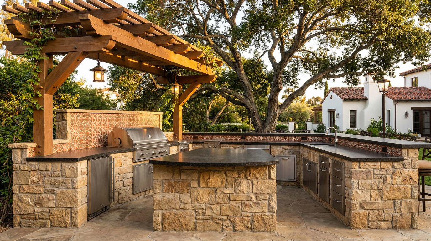 Outdoor Kitchens in Rancho Santa Fe: Scale, Materials, and CDRC — San Diego Landscape Remodeling