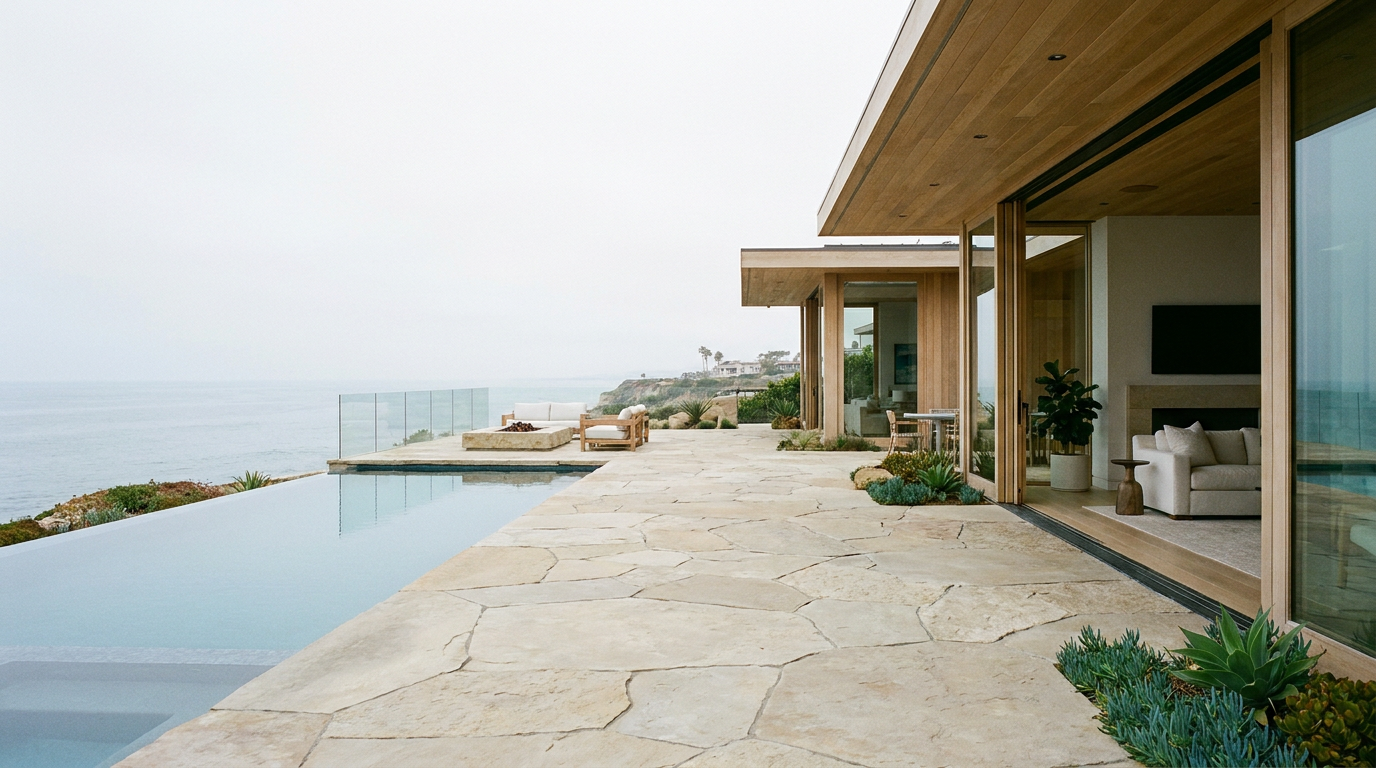 Patio Pavers in La Jolla — Coastal Material Selection for Bluff and Muirlands Properties — San Diego Landscape Remodeling