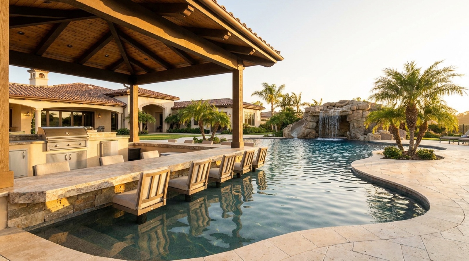 Swim-Up Bars and Grottos — Pool Architecture Beyond the Rectangle — San Diego Landscape Remodeling